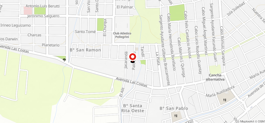 Mapa con la ubicación de Corralón PMAT